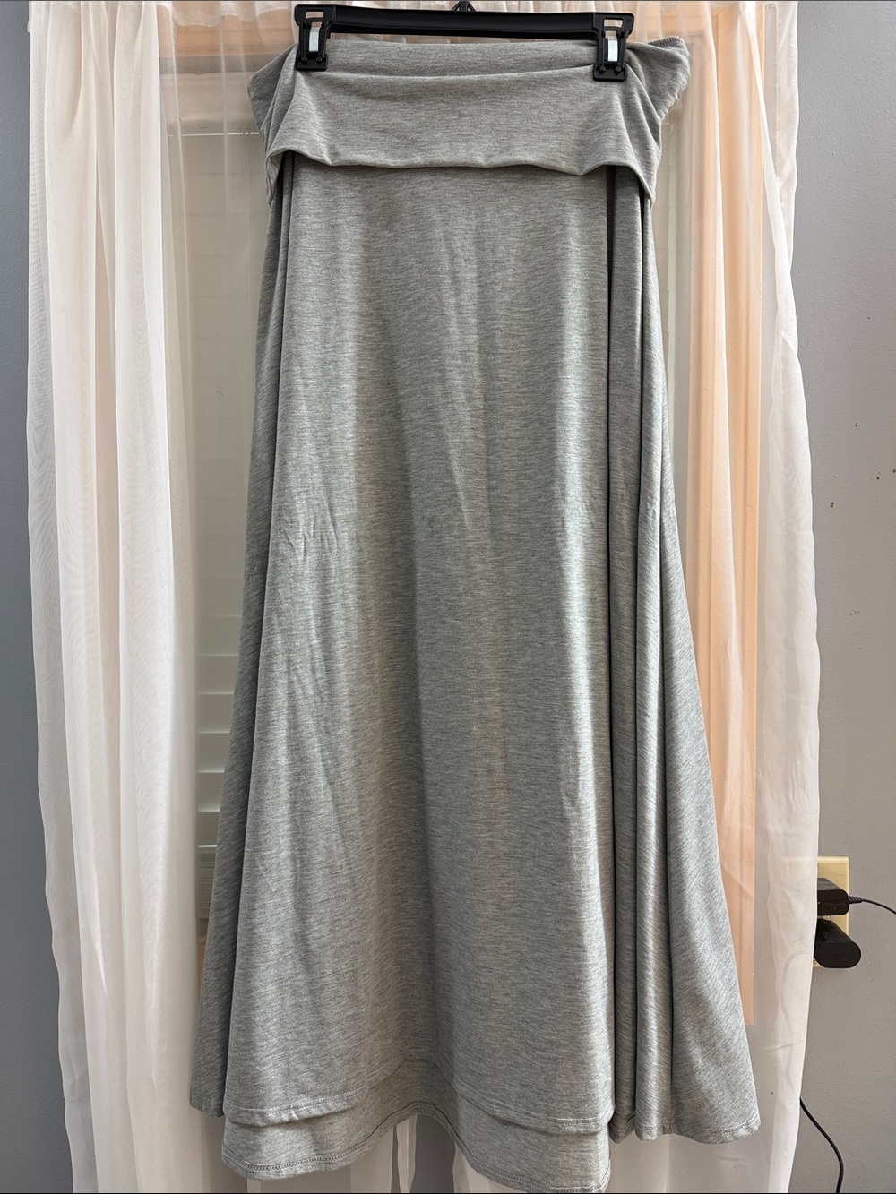 Gray LuLaRoe Maxi Skirt